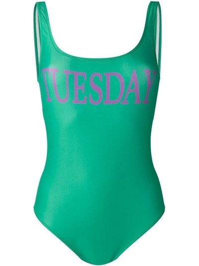 Shop Alberta Ferretti Tuesday Print Swimsuit