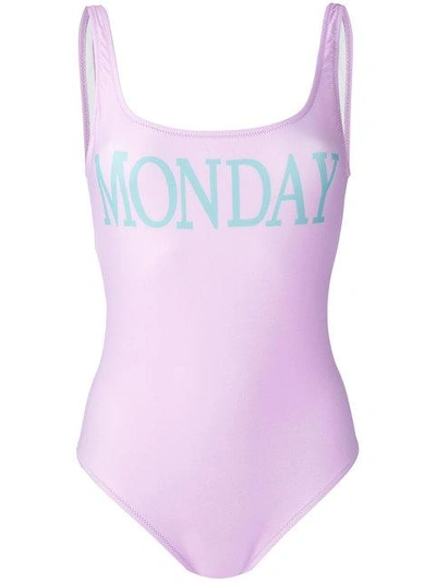 Shop Alberta Ferretti Monday Swimsuit In Pink