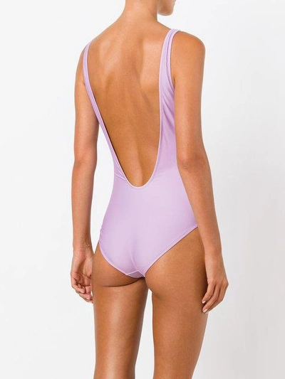 Shop Alberta Ferretti Monday Swimsuit In Pink