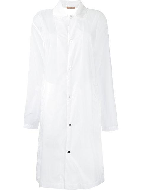 Nehera 'Colla' Sheer Coat In White | ModeSens
