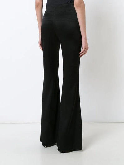 Shop Galvan Palazzo Trousers In Black