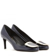 ROGER VIVIER Decollete Ecusson Patent Leather Pumps