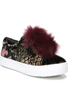 SAM EDELMAN 'Leya' Faux Fur Laceless Sneaker