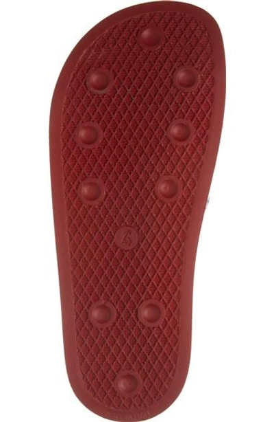 Shop Adidas Originals 'adilette' Slide Sandal In Power Red/ White