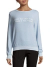 WILDFOX GRAPHIC LONG SLEEVE SWEATSHIRT,0400094821079