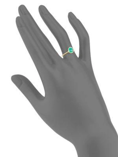 Shop Monica Vinader Siren  Nugget Green Onyx Cocktail Ring In Gold-turquoise