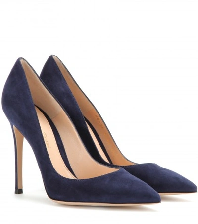 Gianvito Rossi Gianvito 105 Suede Pumps In Blue