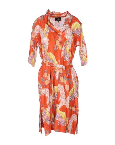 Vivienne Westwood Anglomania Knee-length Dresses In Orange