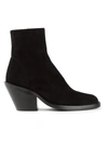 Ann Demeulemeester Basic Suede Block Heel Booties