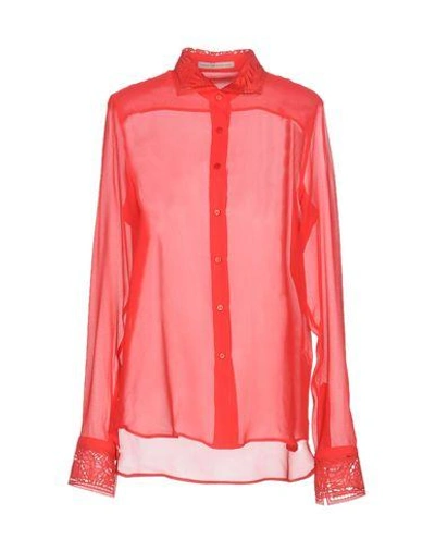 Ermanno Scervino Silk Shirts & Blouses In Coral