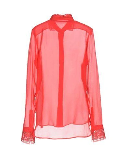 Shop Ermanno Scervino Silk Shirts & Blouses In Coral