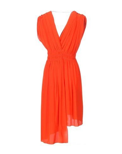 Shop Vionnet Knee-length Dress In Orange