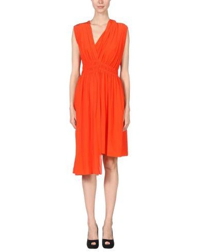 Shop Vionnet Knee-length Dress In Orange