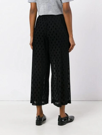 Shop Mcq By Alexander Mcqueen Cropped Sheer Trousers