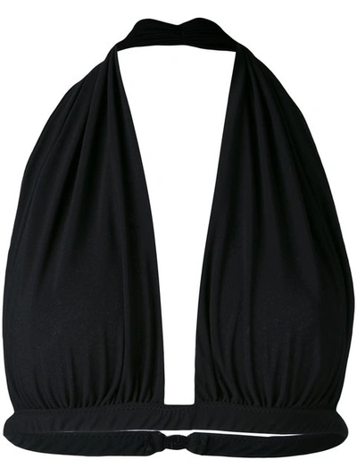 Norma Kamali Gathered Bikini Top