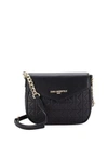 KARL LAGERFELD QUILTED LEATHER CROSSBODY BAG,0400090559772