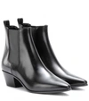 SAINT LAURENT Rock Leather Chelsea Boots