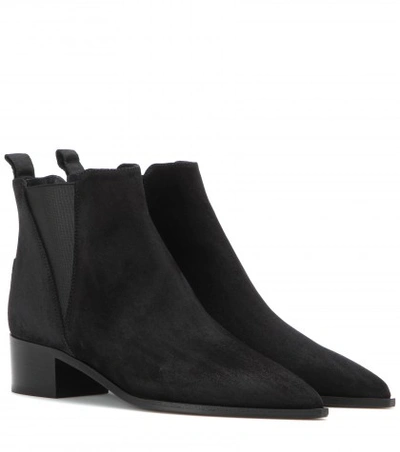 Acne Studios Jensen Suede Ankle Boots In Llack