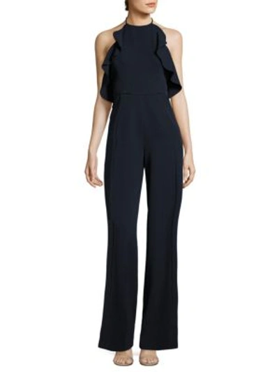 Black Halo Becca Sleeveless Jumpsuit In Pacific Blue