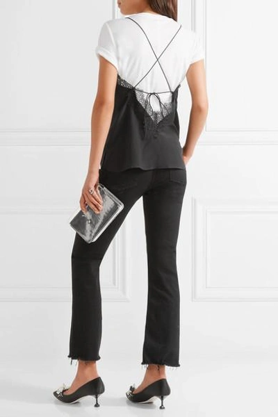 Shop Cami Nyc Becca Lace-trimmed Silk Crepe De Chine Camisole