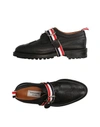 THOM BROWNE THOM BROWNE MAN LACE-UP SHOES BLACK SIZE 7 LEATHER,11259086MO 3