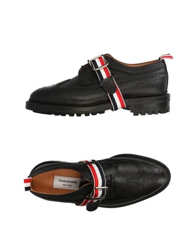 Thom Browne Lace-up Shoes In Black