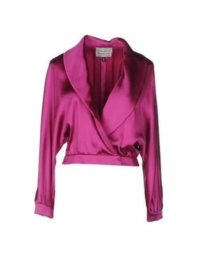 Shop Fausto Puglisi Blazer In Fuchsia