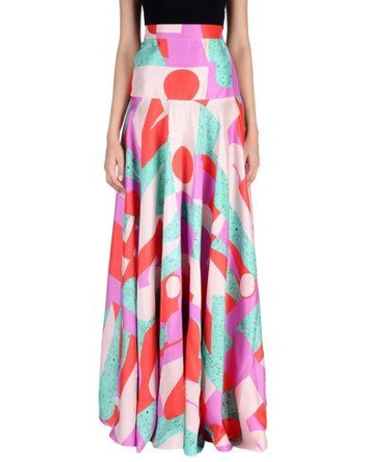 Shop Roksanda Maxi Skirts In Light Pink