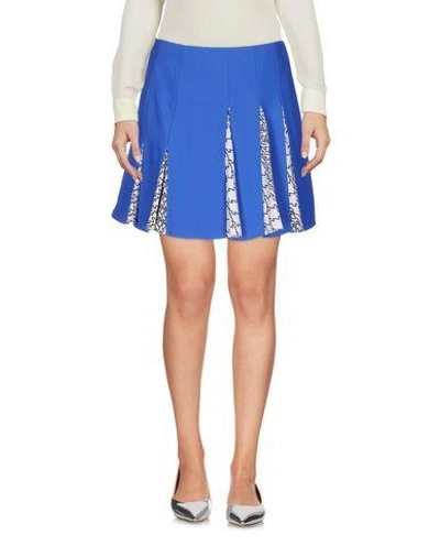 Shop Kenzo Mini Skirt In Bright Blue