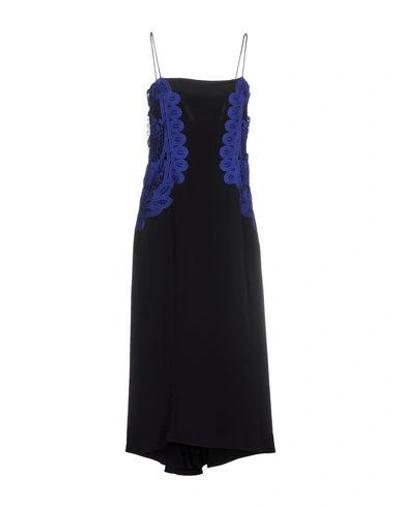 Victoria Beckham 3/4 Length Dress In Black