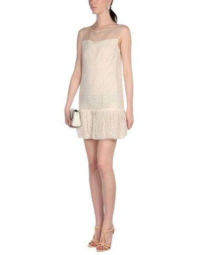 Shop Giambattista Valli Short Dresses In Ivory