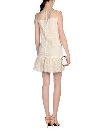Shop Giambattista Valli Short Dresses In Ivory