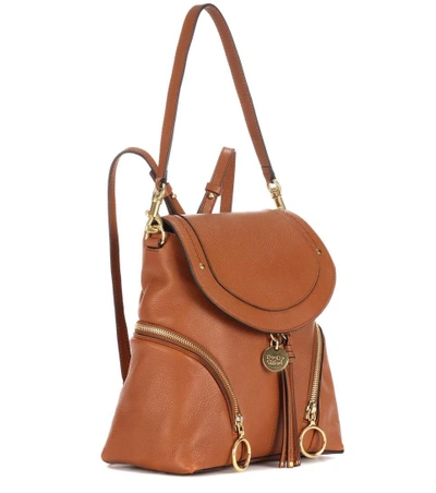 Shop See By Chloé Leather Backpack In Caramelo