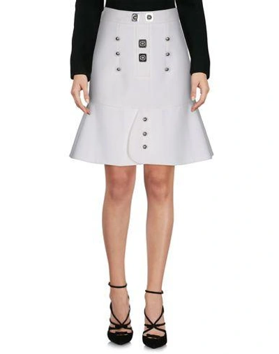 Shop Peter Pilotto Knee Length Skirts In White