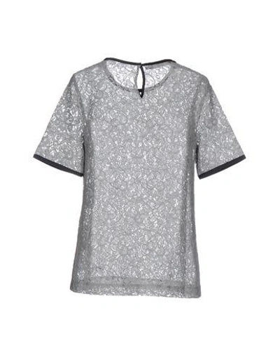 Shop Dolce & Gabbana Blouses In Grey