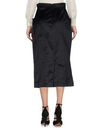 Shop Prada 3/4 Length Skirts In Black