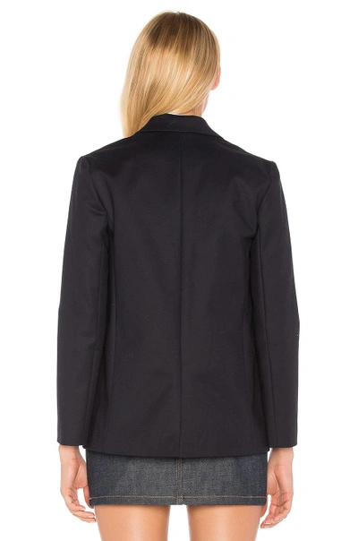 Shop Apc Taylor Blazer In Dark Navy