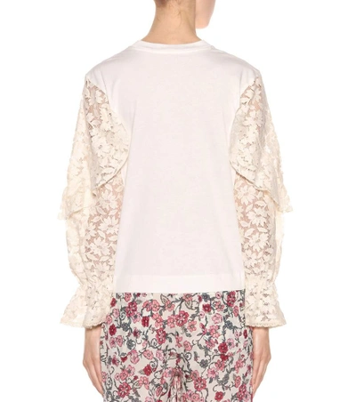 Shop See By Chloé Cotton Top In White