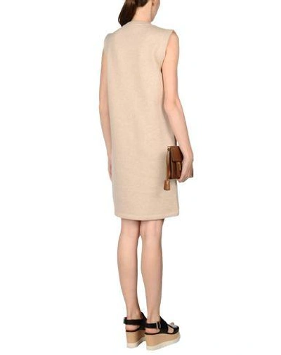 Shop Acne Studios Short Dresses In Beige