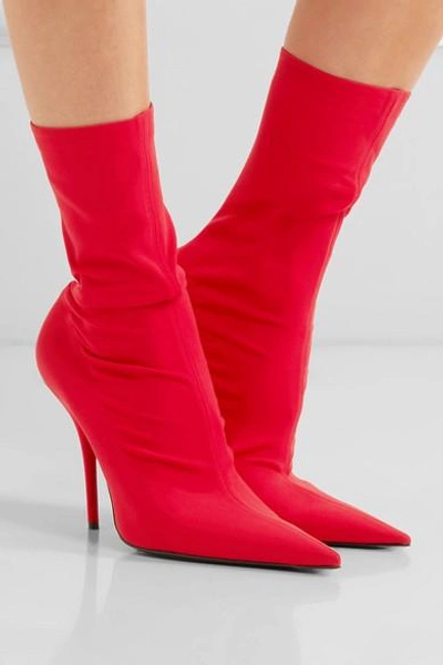 Shop Balenciaga Stretch-jersey Sock Boots