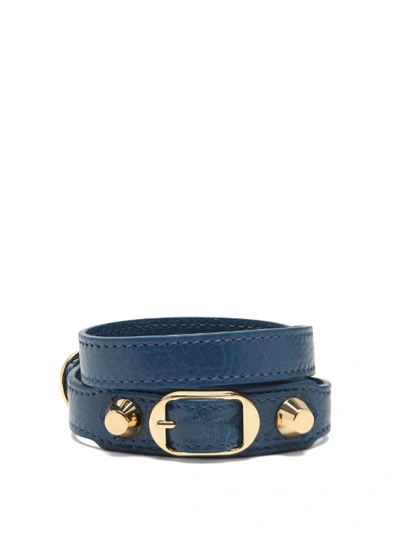 Balenciaga Classic Bracelet L In Blue