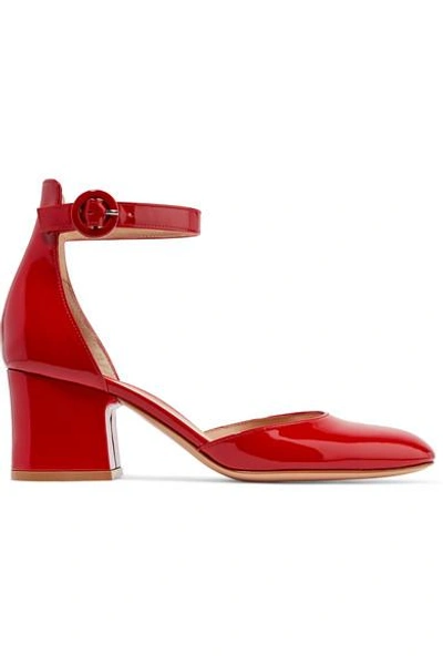 Shop Gianvito Rossi 60 Patent-leather Mary Jane Pumps