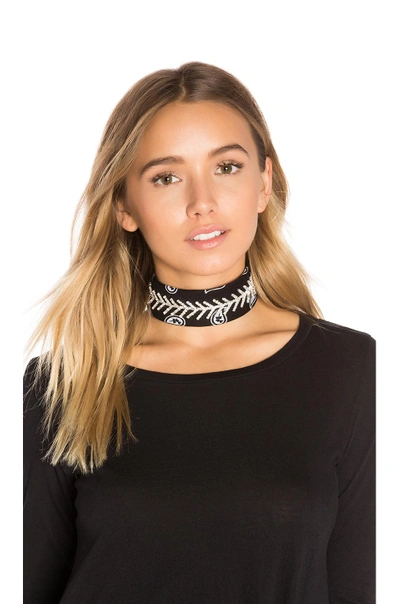 Shop Fallon Monarch Diamante Bandana Choker In Black