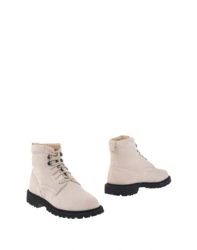 Diemme Ankle Boots In Ivory