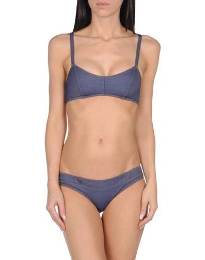 Shop Lisa Marie Fernandez Bikini In Slate Blue