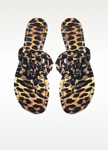 tory burch animal print flip flops