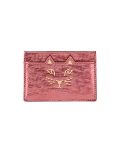 Charlotte Olympia Document Holder In Brick Red