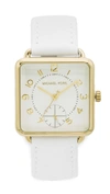 MICHAEL KORS BRENNER LEATHER WATCH
