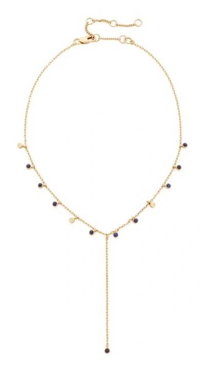 Madewell Delicate Choker Layer Necklace In Bright Cobalt