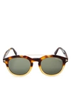 TOM FORD Newman Round Sunglasses, 53mm,1885589HAVANA/GREENSOLID